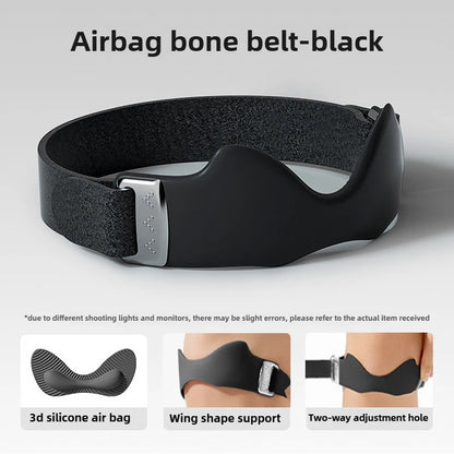 Airbag Silicone Patella Knee Strap, Breathable Professional Knee Brace for Running Cycling Gym Absorbing Prevent Sports Injury