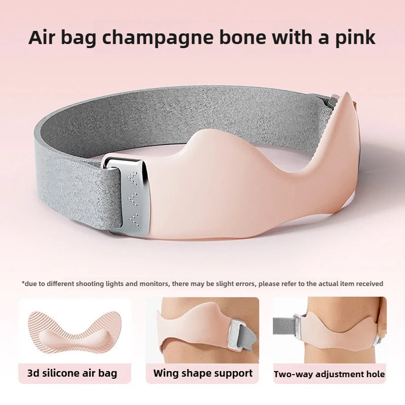 Airbag Silicone Patella Knee Strap, Breathable Professional Knee Brace for Running Cycling Gym Absorbing Prevent Sports Injury
