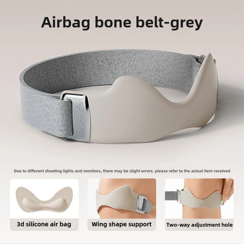 Airbag Silicone Patella Knee Strap, Breathable Professional Knee Brace for Running Cycling Gym Absorbing Prevent Sports Injury