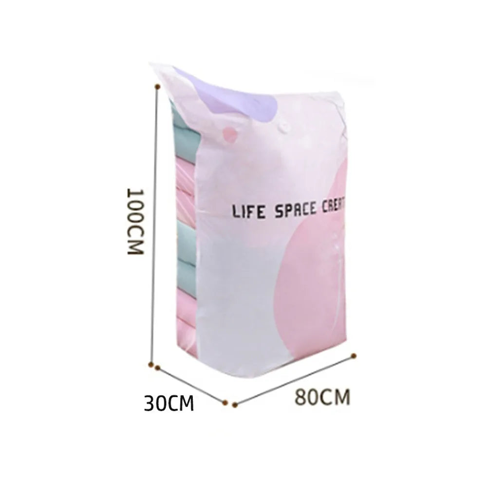 Press & Seal Vacuum Storage Bags Cube Compression Space Saving Storage Compression Bag Compression Desig Reusable